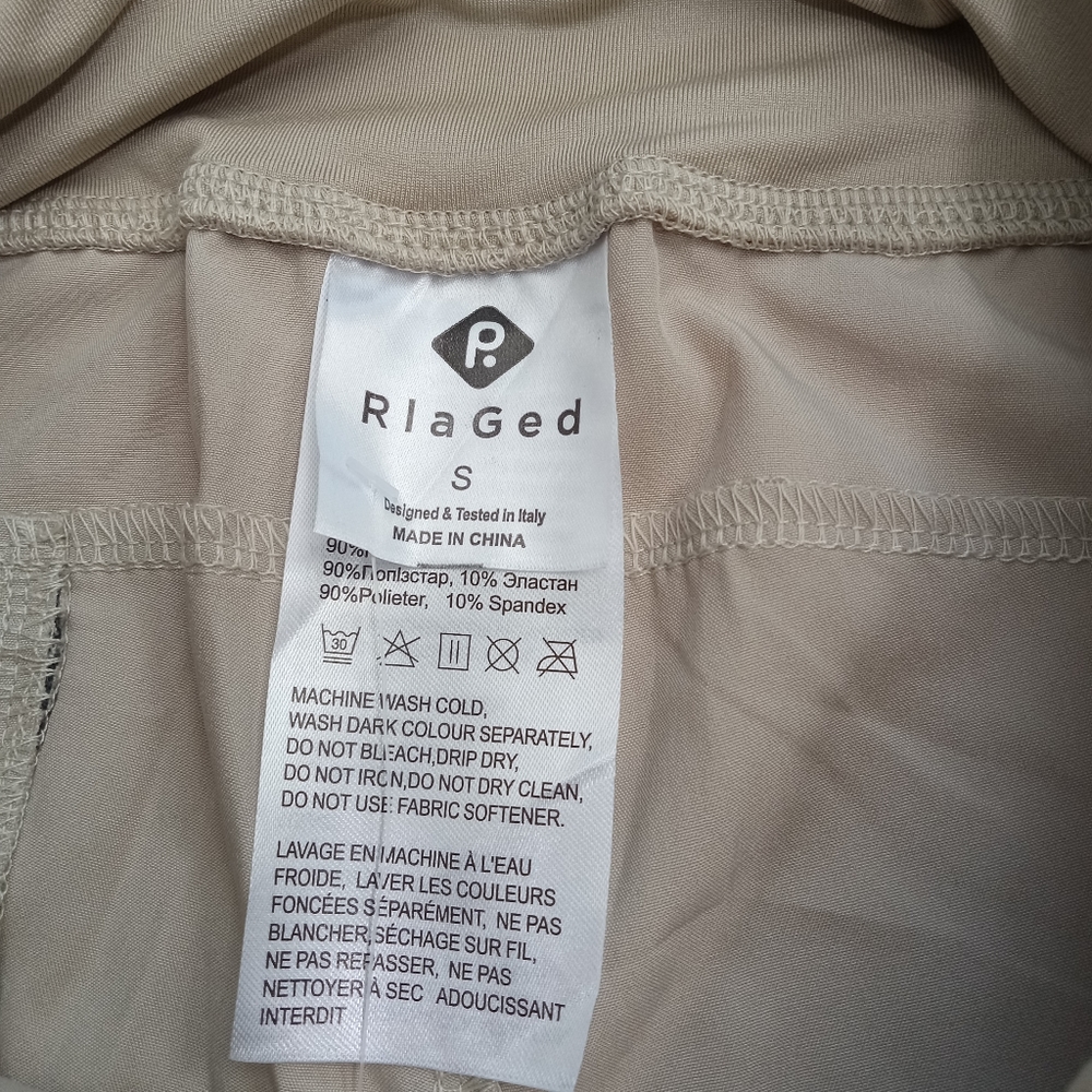 RlaGed Pants Capri Activewear Stretch UPF 50 Zippered Pockets Drawstring Small - Picture 11 of 16